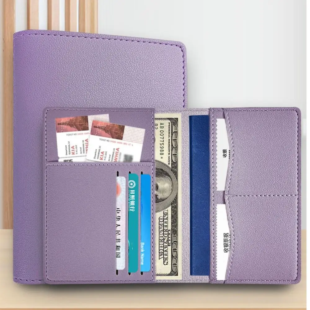 

Travel PU Passport Cover High-capacity Multi-function Passport Bag Multiple Card Slots Travel Accessories