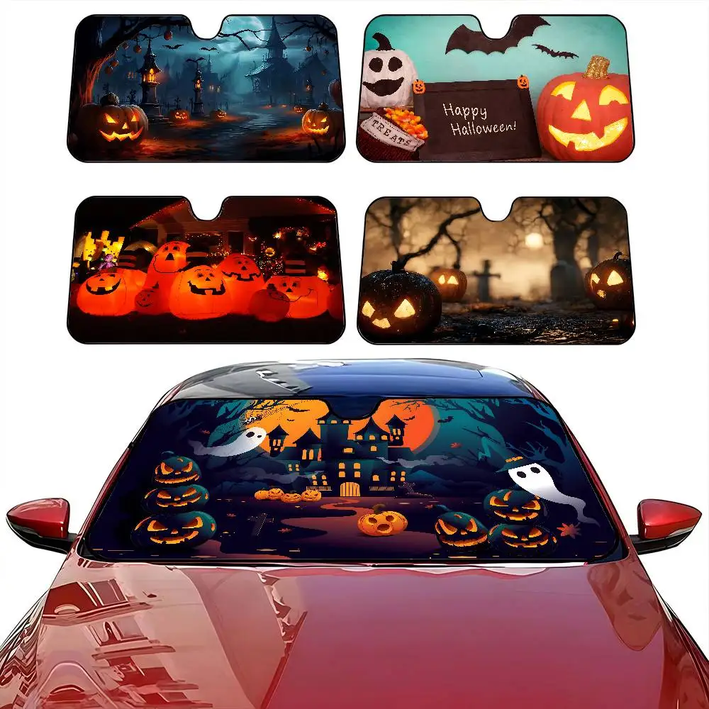 

H-Halloween Автомобильный солнцезащитный козырек Автомобильный солнцезащитный козырек Солнцезащитный козырек на окно Солнцезащитный крем Переднее лобовое стекло Капот Внутренняя передняя перегородка Двойное кольцо Солнцезащитный козырек