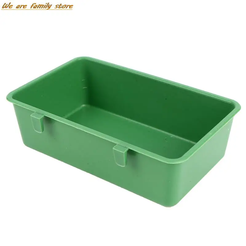Bañera de plástico para pájaros, cuenco de comida para jaula, comederos para pájaros pequeños, juguetes para loros, 1 unidad