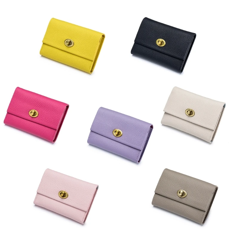 

E74B PU Wallet Women Men Short Small Wallets Mini Purse Card Holder Money Bag Coin Pocket