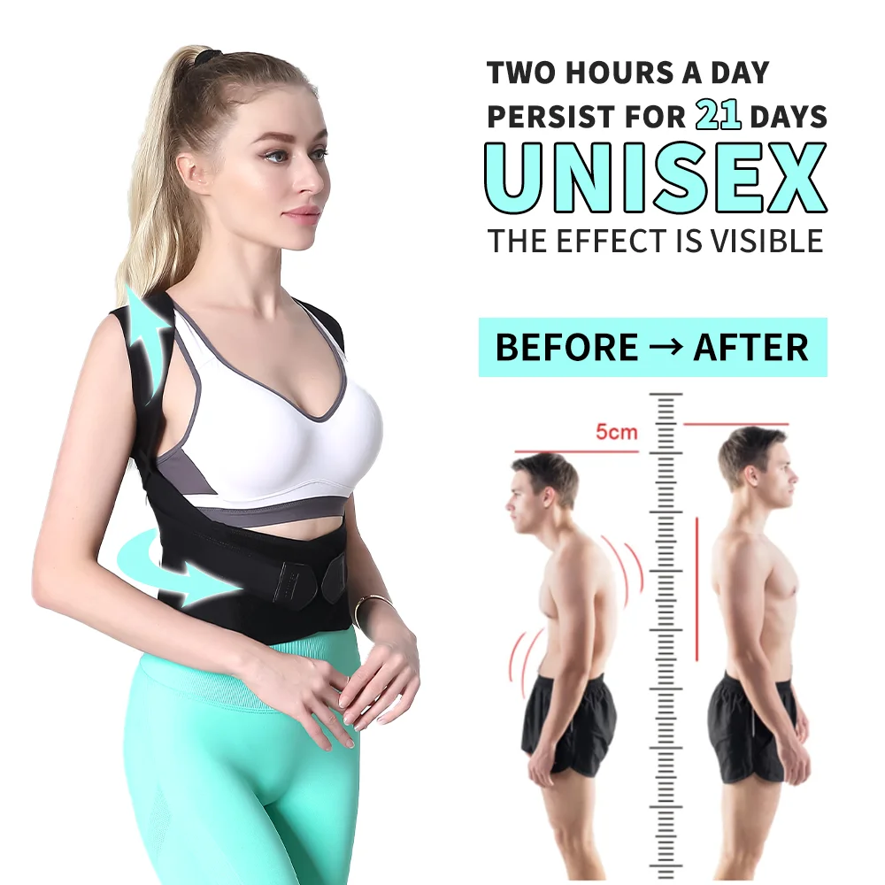 Adjustable Back Shoulder Posture Corrector Belt Clavicle Spine Support Reshape Your Body Home Office Sport Upper Back Neck Brace