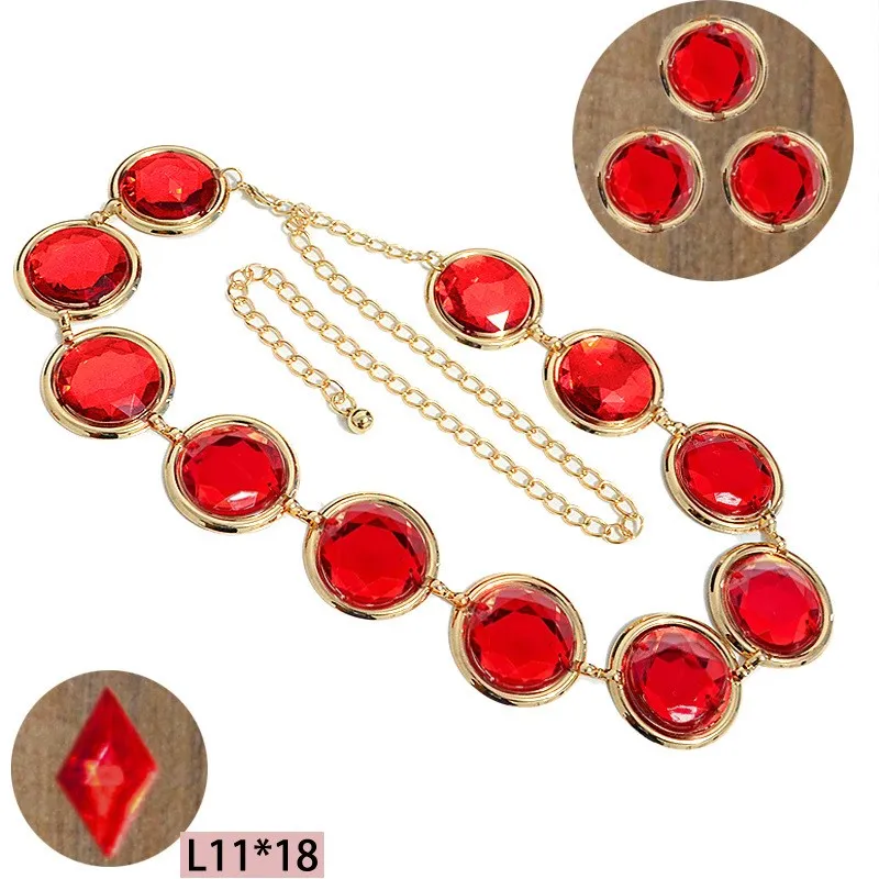 Anime Titans Hüftgurt Cosplay Superheld roten Stein Taille Kette Halloween Party Kostüm Zubehör Frauen Geschenke Requisiten