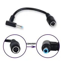 Convertisseur de chargeur d'alimentation CC, excellent remplacement, adaptateur CC, câble de connecteur pour HP Dell, embouts bleus, 7.4mm à 4.5mm, 1PC