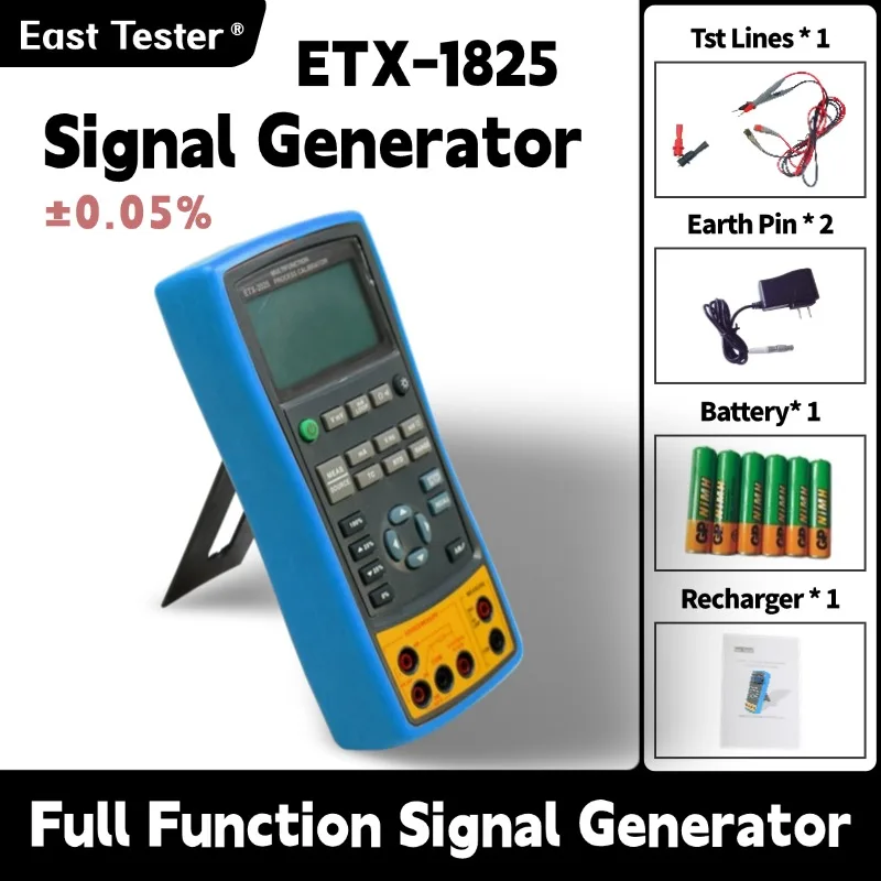 Handheld Multifunctional Process Calibrator ETX-1825/2025/1826/2026 Measure and Output Voltage Current Resistance Thermocouple