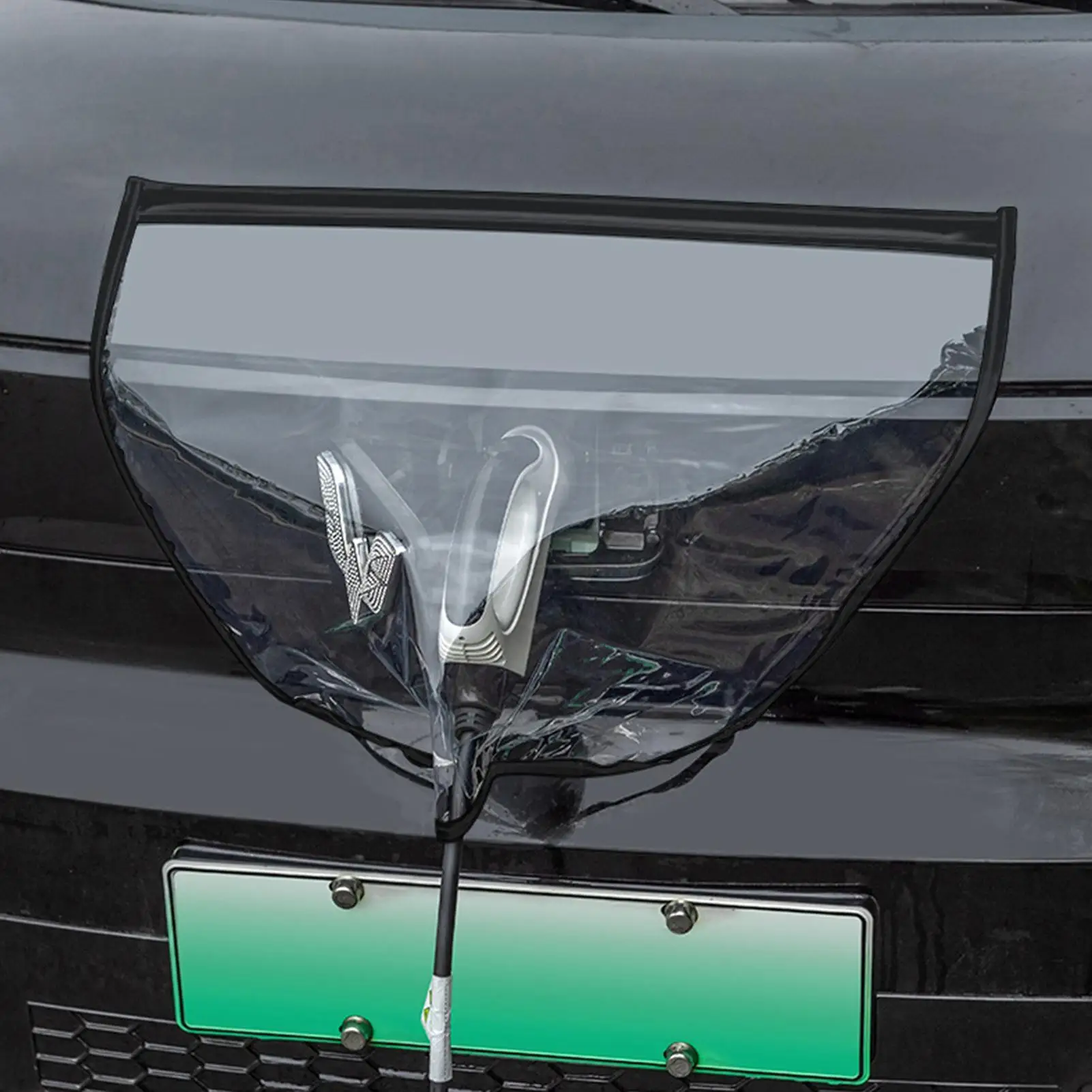 1PCS EV Ladegerät Port Regenschutz Abdeckung, Elektrische Auto Ladegerät Stecker Abdeckung, Outdoor Wasserdicht Langlebig, Transparente farbe