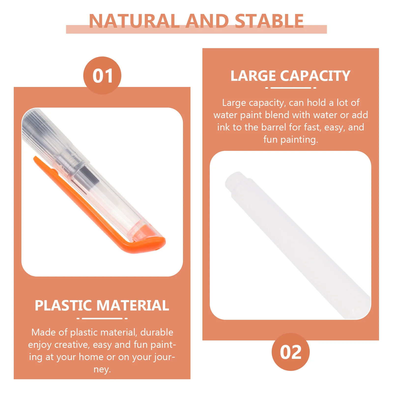 

9Pcs Watercolor Brush Pen Set Portable Water Injection Drawing Brush Pen for Beginners Creative Painting Art Supply