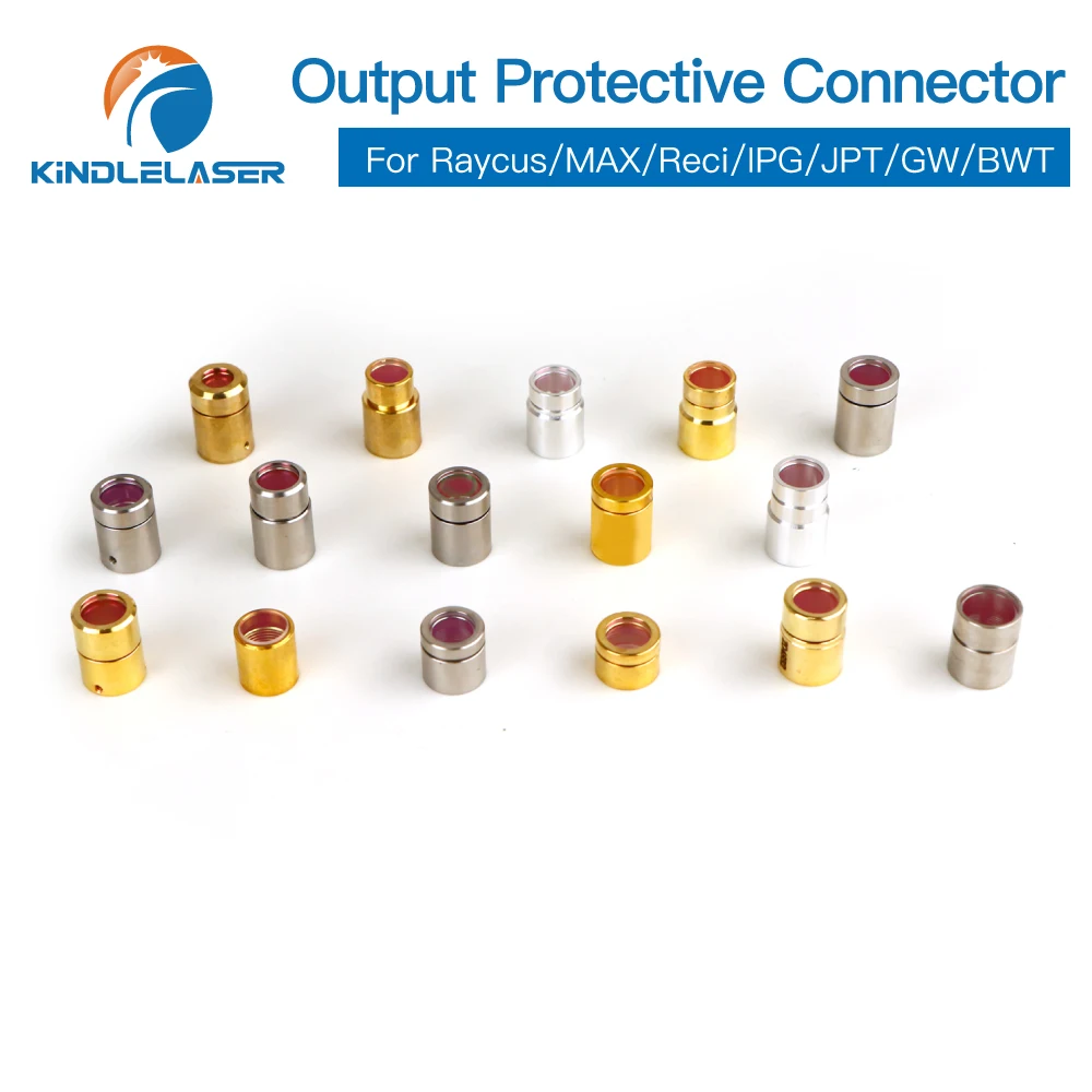 Kindlelaser Fiber Laser Source QBH Output Connector Protective Window Lens Group for Raycus Reci MAX JPT IPG Laser Cutting Head