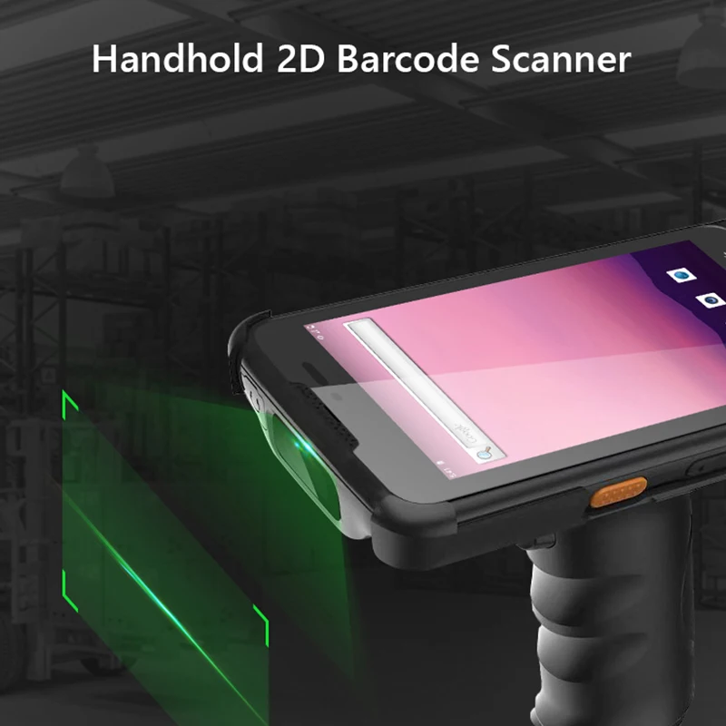 Geshem 5.0 Polegadas Scanner 2D Android 10.0 GMS NFC Impressão Digital Pdas