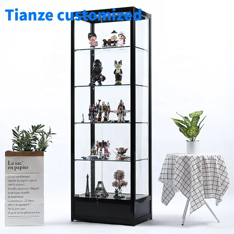 （customized）Lockable Glass Display Cabinet Boutique Glass Vitrine Display Showcase Cheap Price Retail Shop Furniture Sale