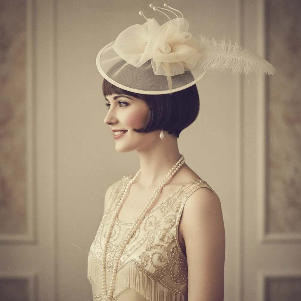Fashion Exquisite Mesh Feather - Women'S Fashion Of The 1920S recension och pris
