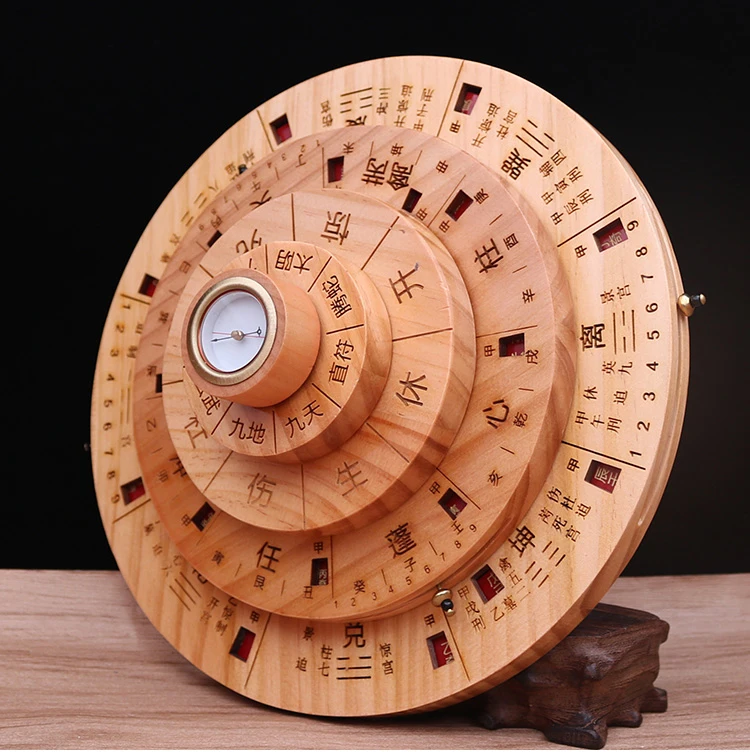 

Geomantic master tool efficacious YANG Qimen escape armour transit chart destiny fortune-telling Peach wood FENG SHUI LUO PAN