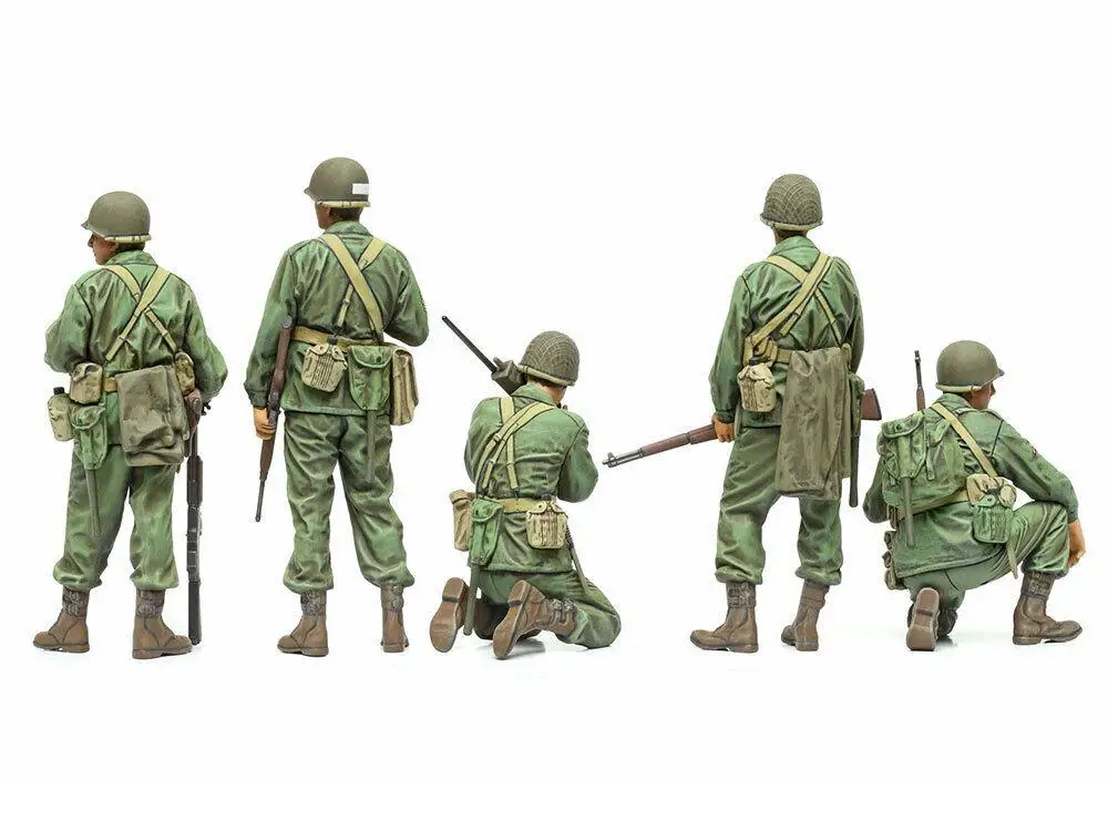 Tamiya 35379 1/35 Scale Military Figure Model Kit WWII US Infantry Scout Set