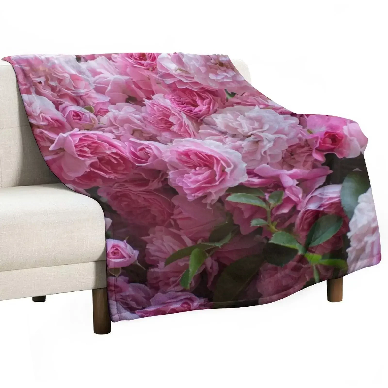 

Pink Peonies garden Throw Blanket bed plaid Cute Plaid sofa bed Blankets