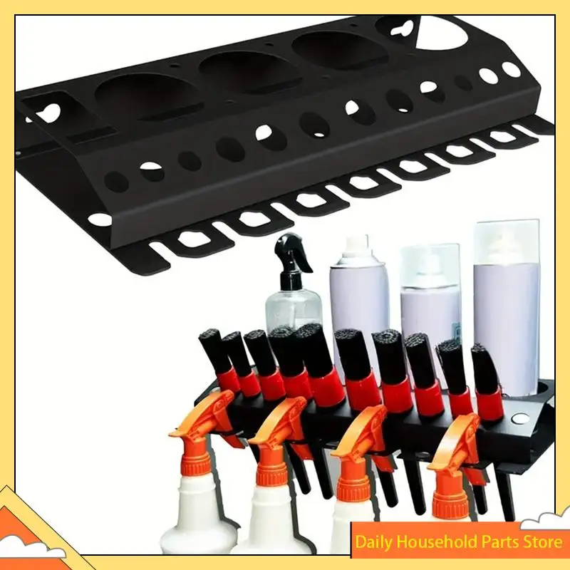 رف تخزين الزجاجات منظم فرشاة التنظيف على الحائط للمرآب ورشة العمل وغسيل السيارات الساخن!