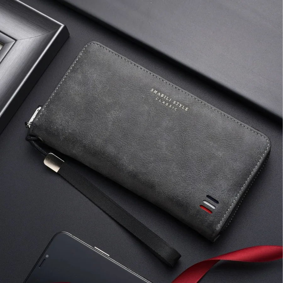 

【New style】2026 new men's wallet - multi-card long wallet change wallet large capacity handbag