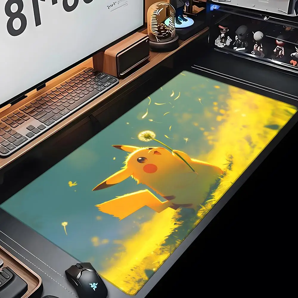 

MINISO-Cute P-Pikachu коврик для мыши игровой коврик для мыши абстрактный большой 900x400x5 мм коврик для мыши геймер XXL Mause ковер ПК стол