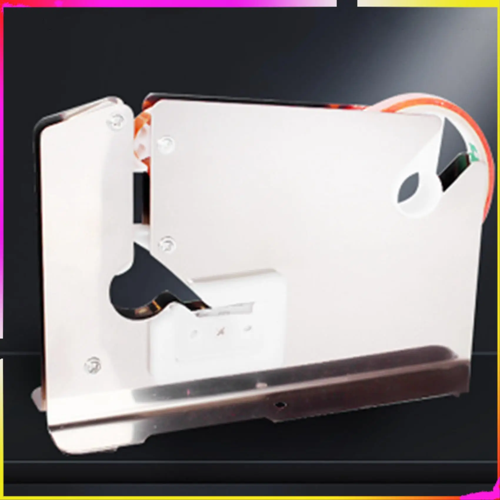 

M04K 2X машина для запечатывания пакетов для супермаркетов из нержавеющей стали, упаковка для пищевых продуктов, упаковщик для фруктовых магазинов, портативный диспенсер для резки ленты