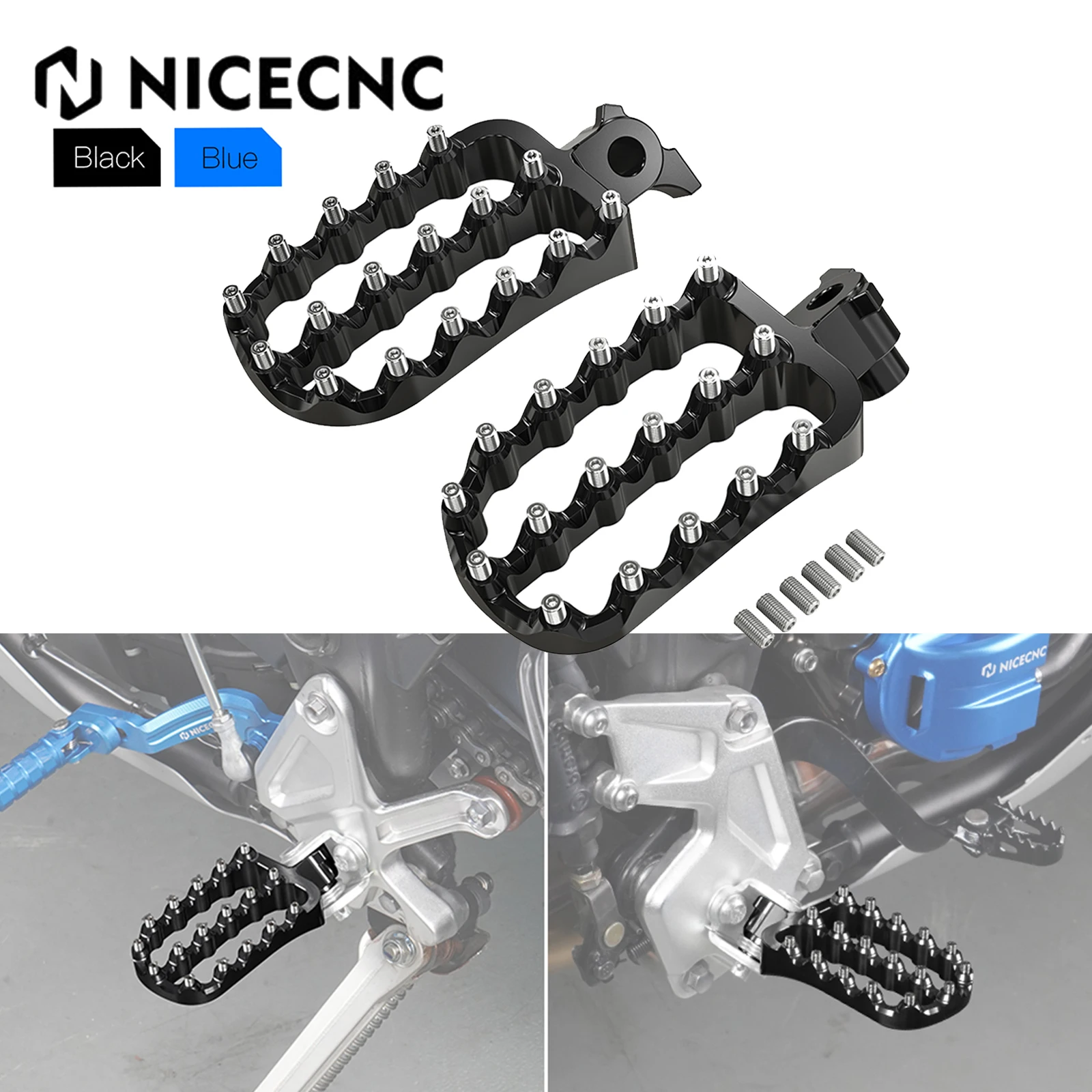 

For Yamaha Tenere 700 XTZ 700 2019-2024 Footpegs Footrests Foot Pedals Tenere700 T700 Rally Edition 2020 2021 2022 2023 2024