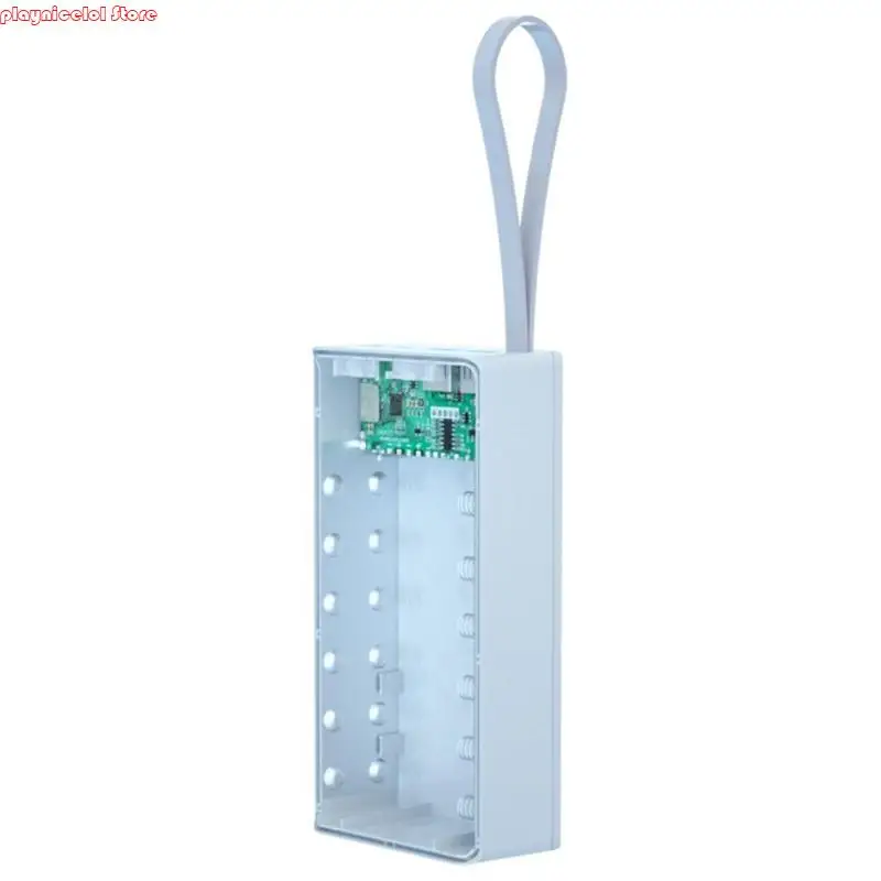 Pin E8BA LCD QC3.0 PD 12x18650 cho trường hợp pin sạc không dây 5W/10W cho