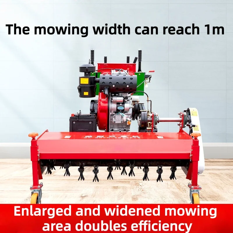 Diesel Lawnmower High-power Weeding and Cutting Machine Orchard Farmland Multi-functional Lawn Mowing Machine (Customized)