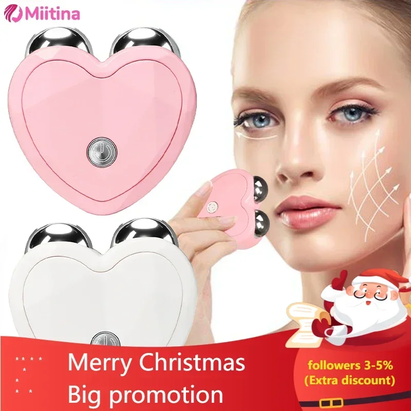 Electric Facial Lifting Device Facial Roller Massage Micro Current Sound Wave Vibration  Microcurrent  Spa  Skin Tightening