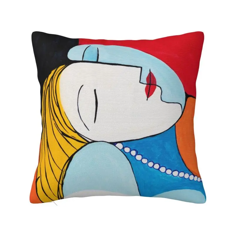 Fashion Picasso's Inspiration Cushion Cover Velvet Pablo Picasso Pillow Case for Sofa Square Pillowcase Living Room Decoration