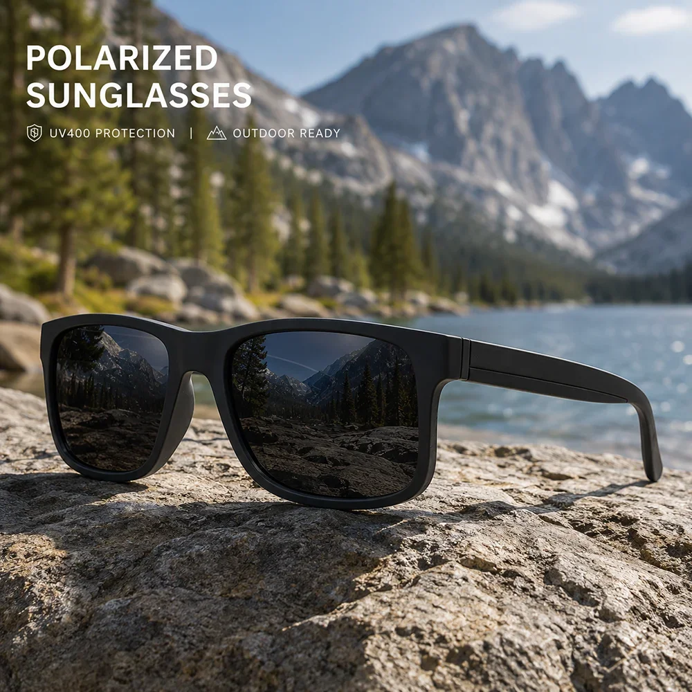 New Men Polarized Sunglasses Women Square Driving Sun Glasses Outdoor Sport Fishing Travel Eyewear Durable Hinge Oculos De Sol