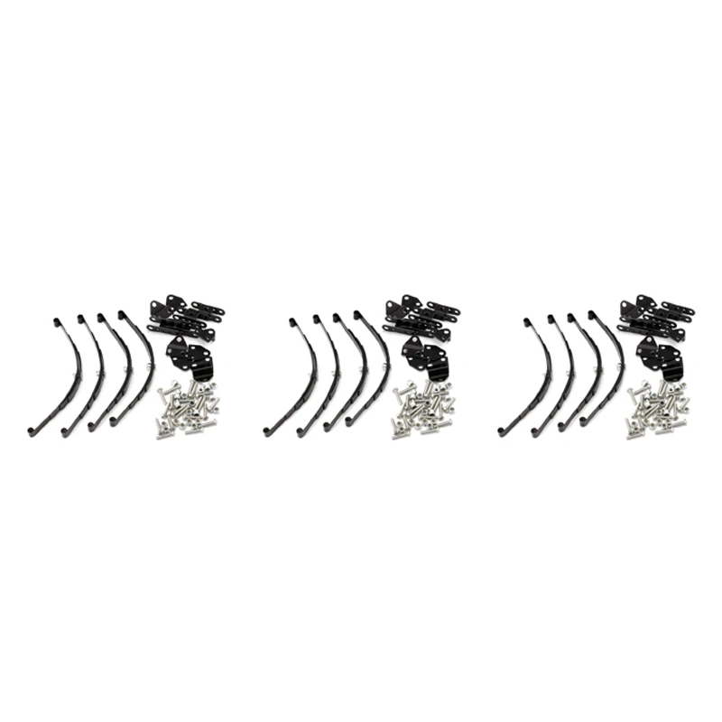 

Hot Sale 12Pcs 1/10 Leaf Springs Set Highlift Chassis For 1/10 D90 RC Crawler Car Parts Black