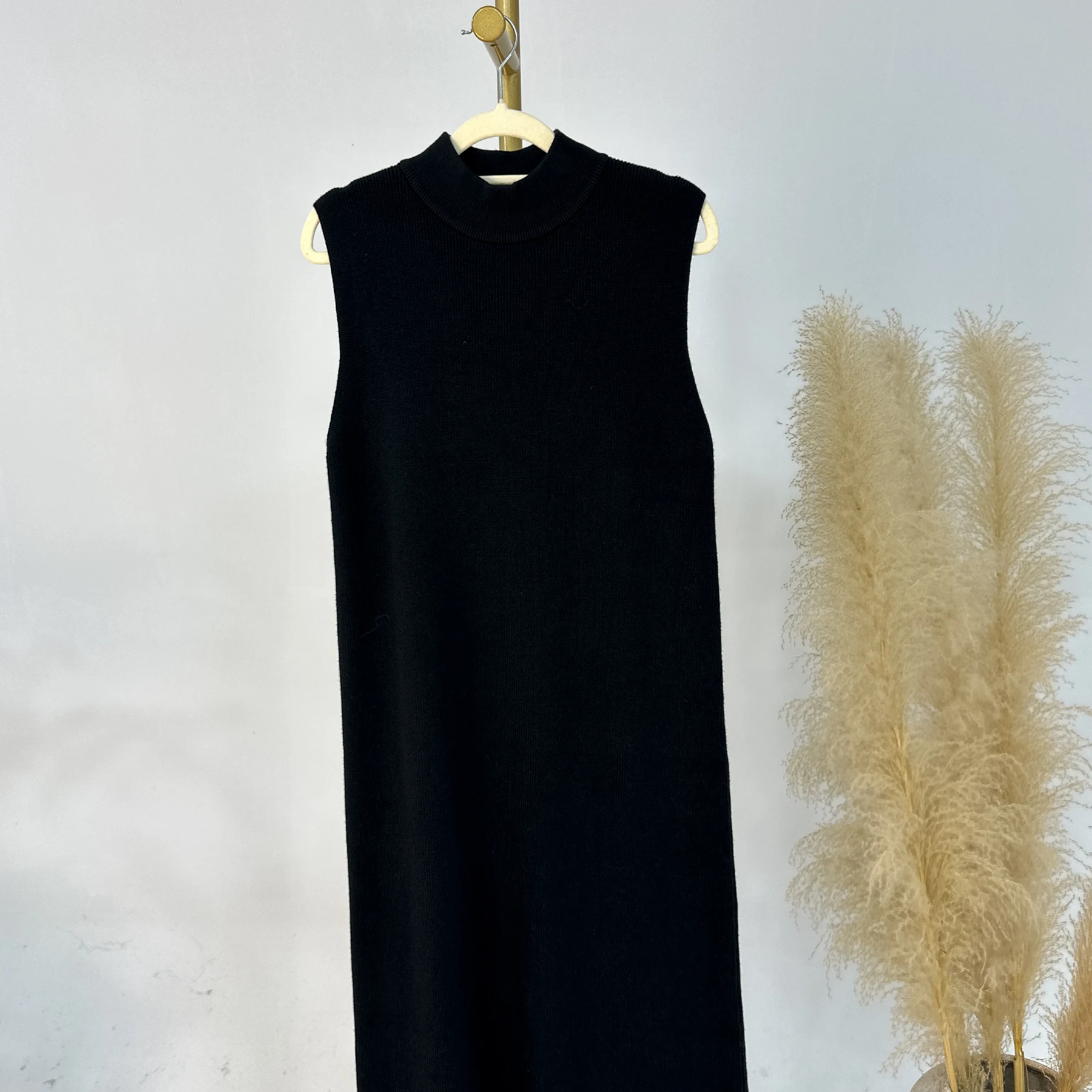 Atacado nova chegada oem roupas muçulmanas inverno 2025 plus size senhoras abaya camisola de lã caxemira vestido de malha feminino abaya