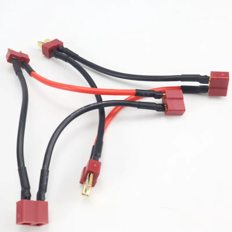 

Connector Male to Female 14AWG/16AWG 10CM Battery Adapter Series Y Shape Rc Helicopter Connection Cable T plug