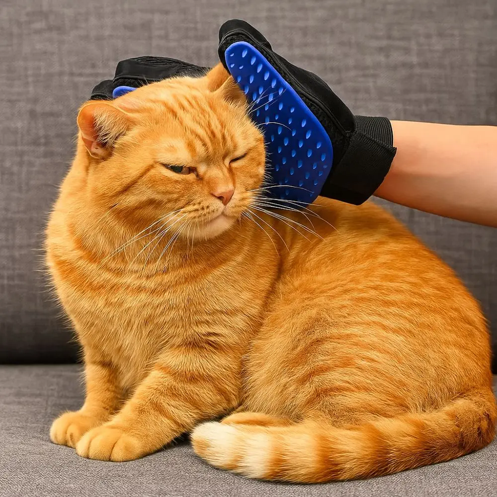 Спрей-перчатка с защитой от царапин, антистатическая зарядка через USB, чистящая варежка для ухода за домашними животными, силиконовая щетка для удаления запаха, перчатка для массажа