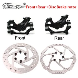 JEDERLO Bike Mechanical Disc Brakes Rotor Bicycle Front Rear Disc Brake Caliper Clip Dual Piston Mountain Cycling Parts