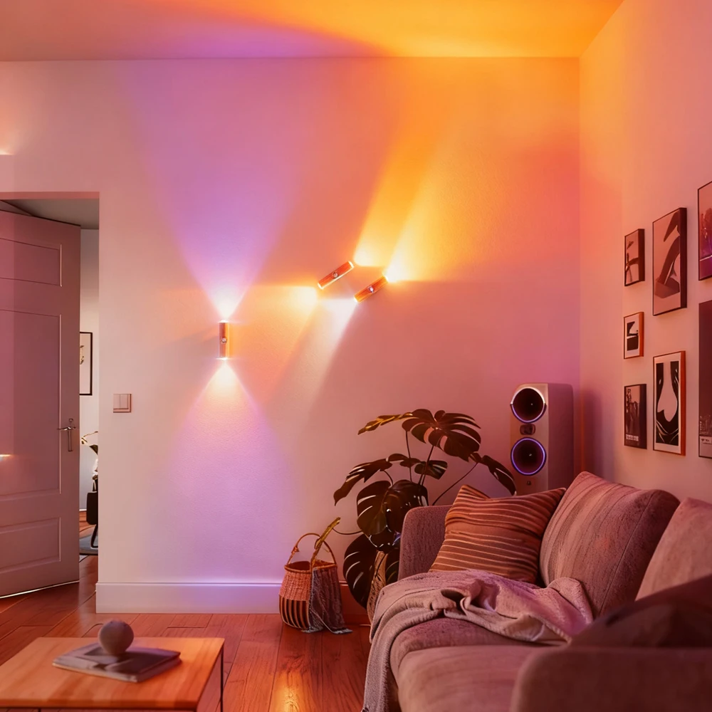 Dimmable Rechargeable Wood Grain Motion Sensor Light Wireless RGB LED Night Light Bedside Lamp Cabinet Wardrobe Night Lamp