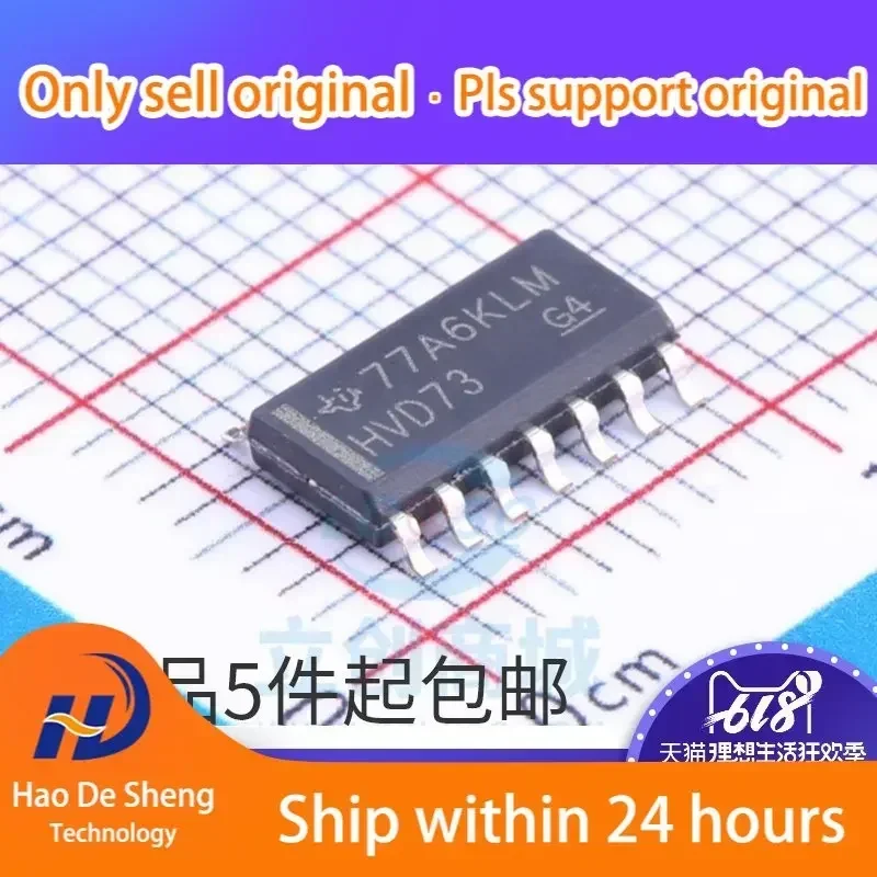 

10 шт./лот IC SN65HVD73DR логотип HVD73 sop14 новый оригинальный на складе