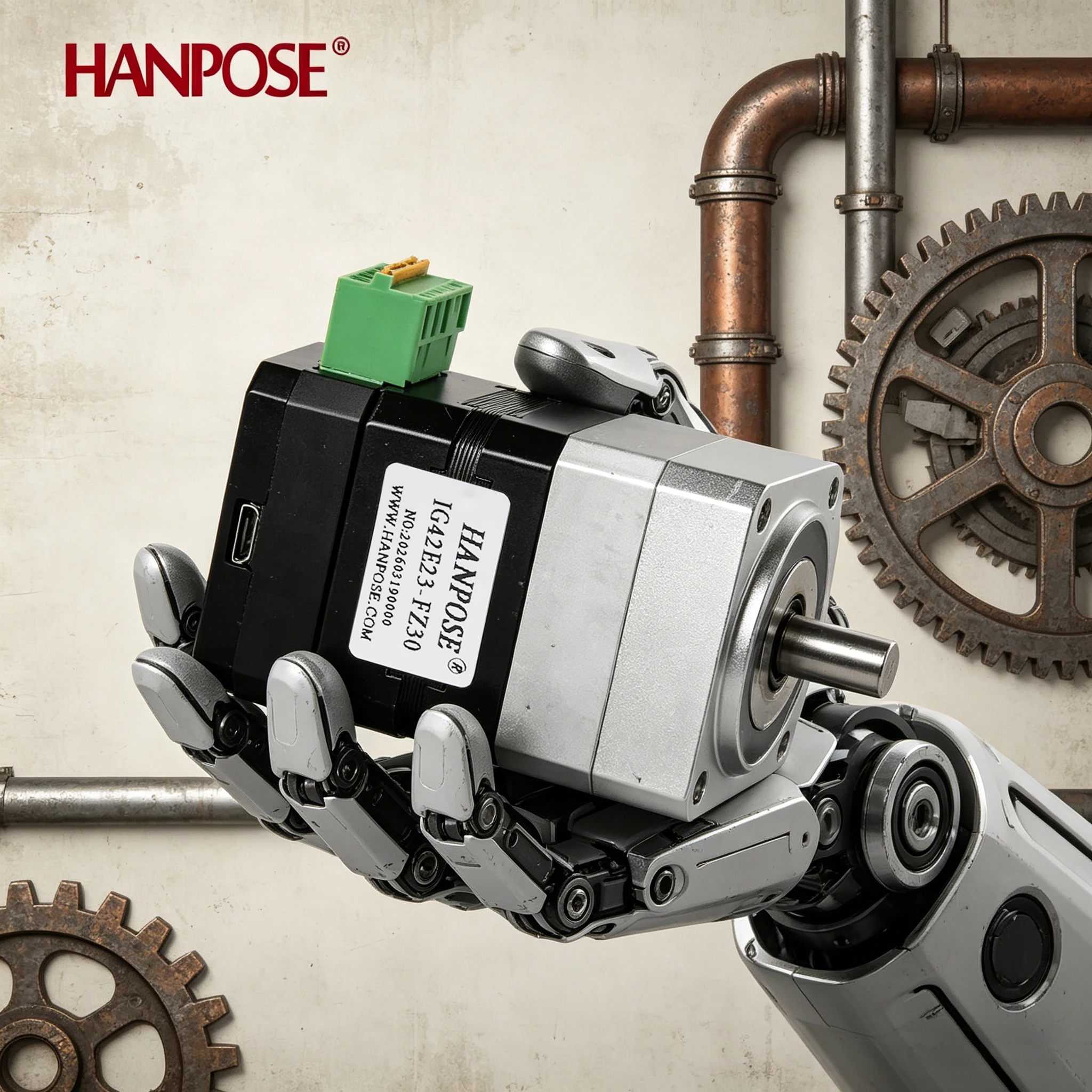 Robotic Joint Motor with a reduction ratio of 30 50 80 integrating a harmonic IG42E23-FZ30 reducer, driver, and enco