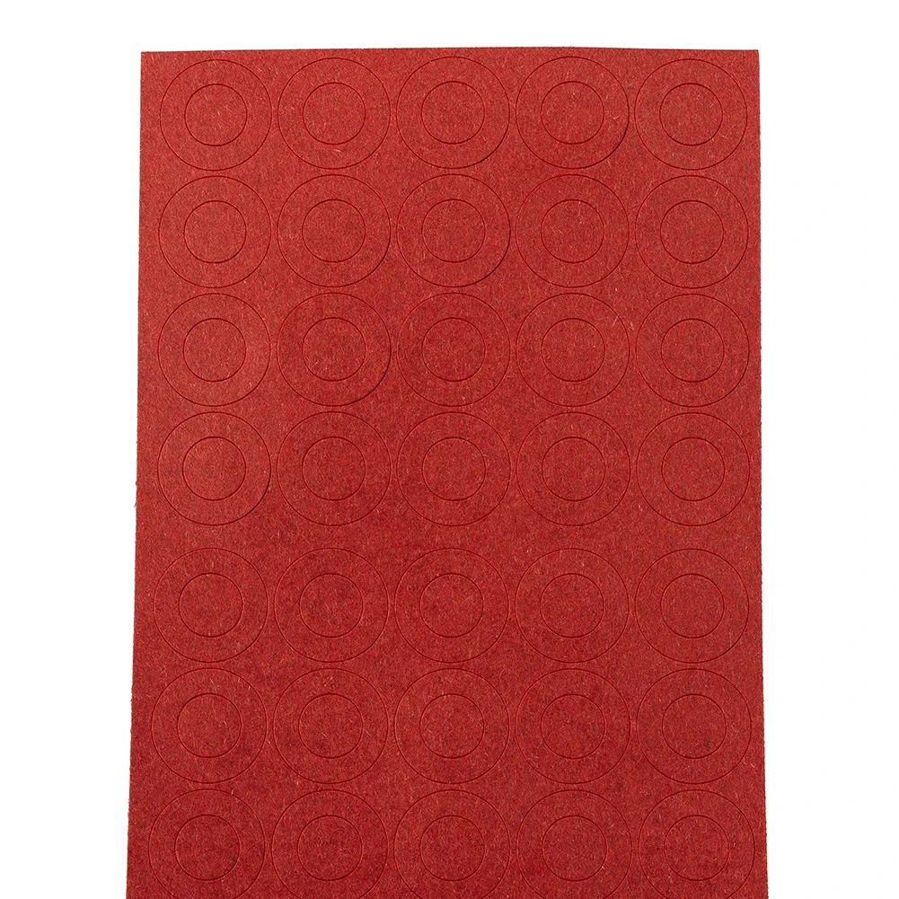 New Protection Circuit Battery Insulators Paper Express Paper Rings 0.24mm Thickness 10mm Hollow Insulating Red