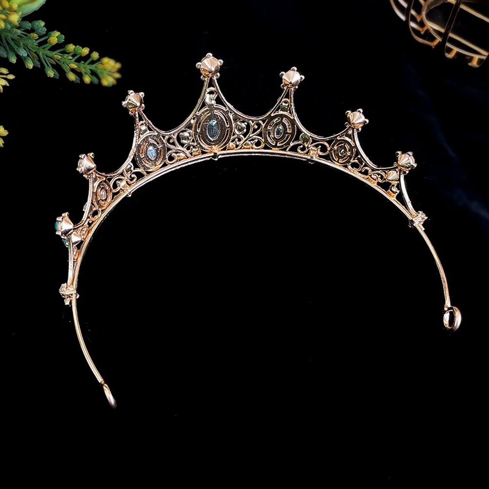 

Crystal Diamond Crown Headpiece Women Bridal Headband The Rhinestone Hair Accessories for Girl