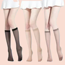 5/10 Pairs 2024 New Women Stockings High Stockings Ultra-thin Half-Length Invisible Breathable Calf Mid-tube Women's Socks