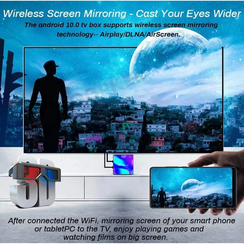 ТВ-приставка Woopker X88 PRO, 10 дюймов, Android 11