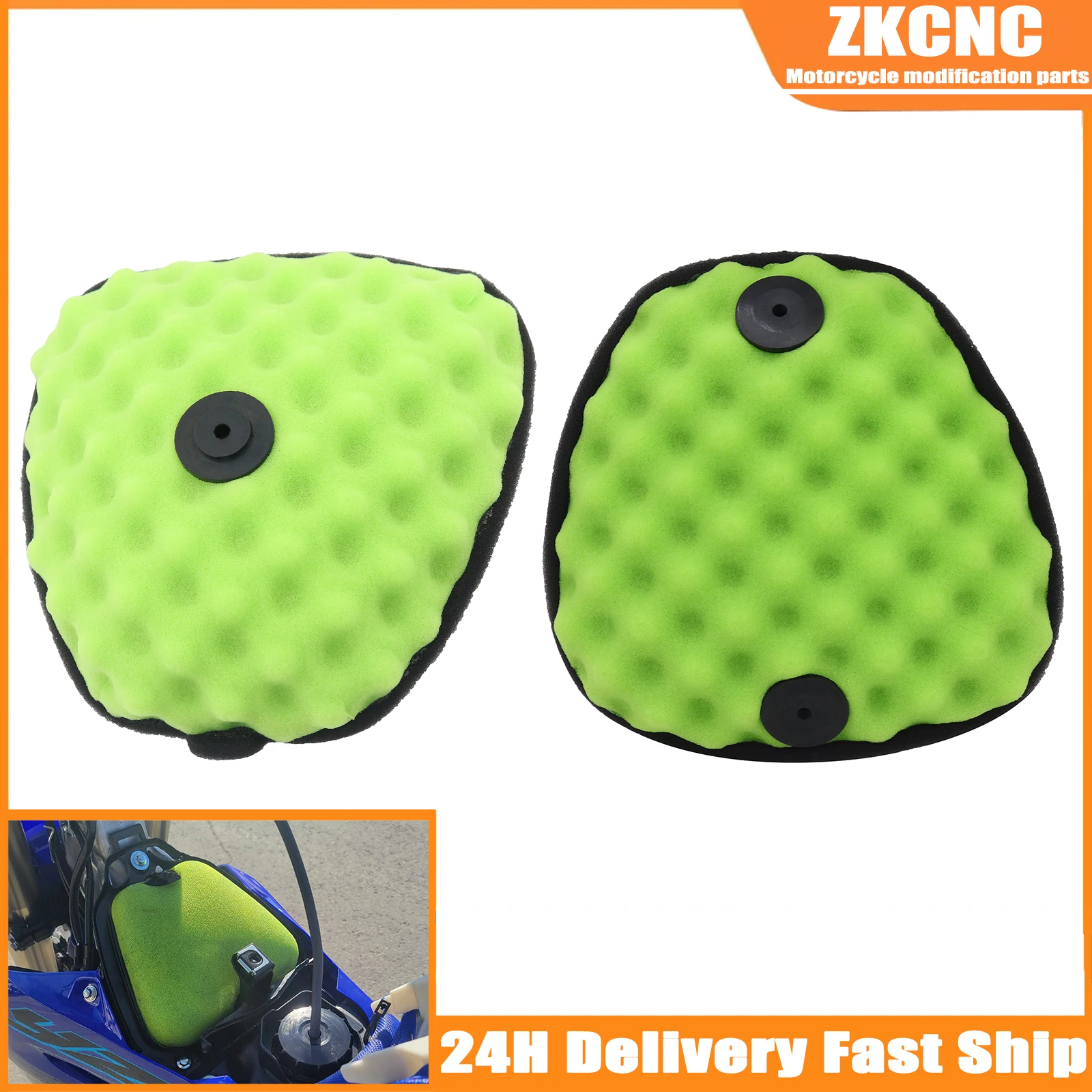 

Motorcycle Air Filter Cleaner Intake Sponge For Yamaha YZ250F YZ450F YZ250FX WR250F WR450F 2014-2024 Motocross Universal Parts