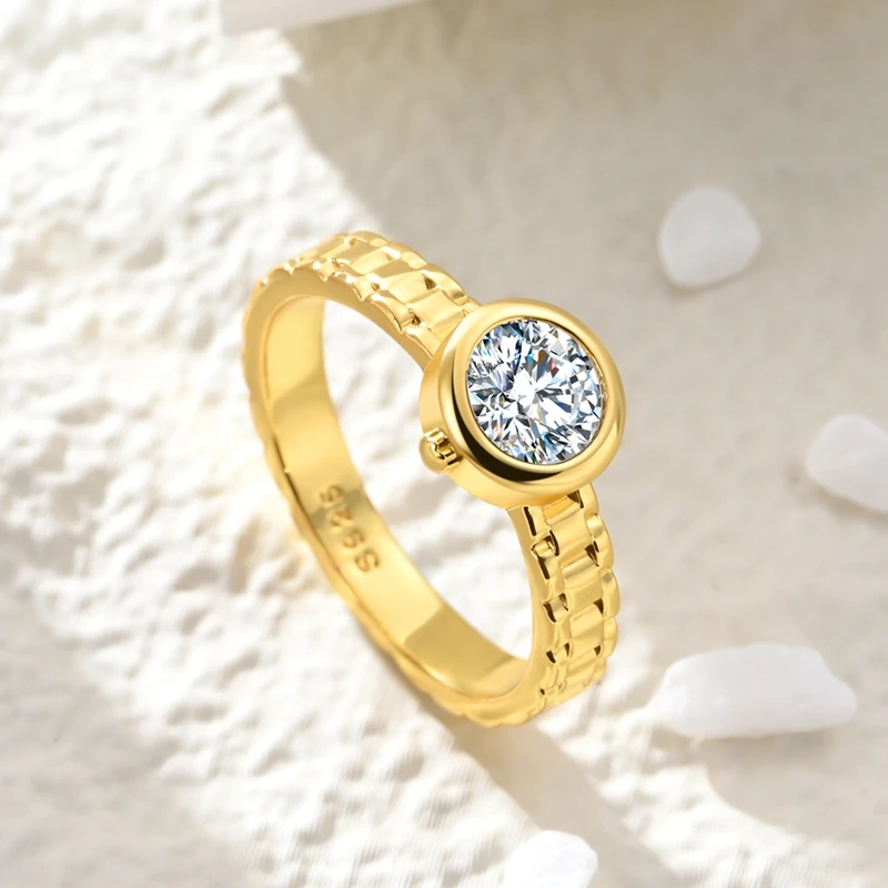 Women's 925 Sterling Silver Star Moon Heart Adjustable Ring