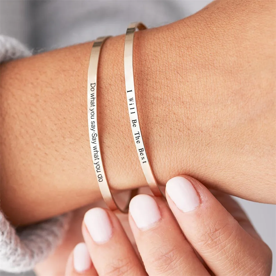 4mm 6mm bransoletka z serduszkiem niestandardowe nazwy bransoletki srebrno-złoty rose Gold