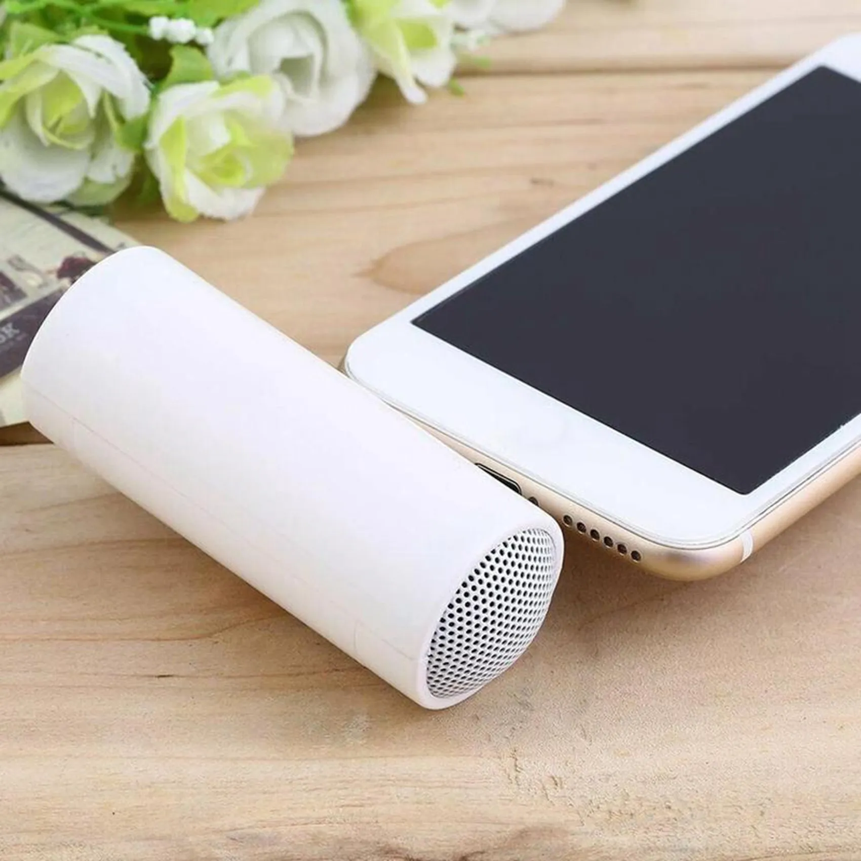 A07I 3pcs 3.5mm Jack Stereo Mini Speaker Portable MP3 Music Player Speaker Amplifier Loudspeaker for Phone Tablet PC-White