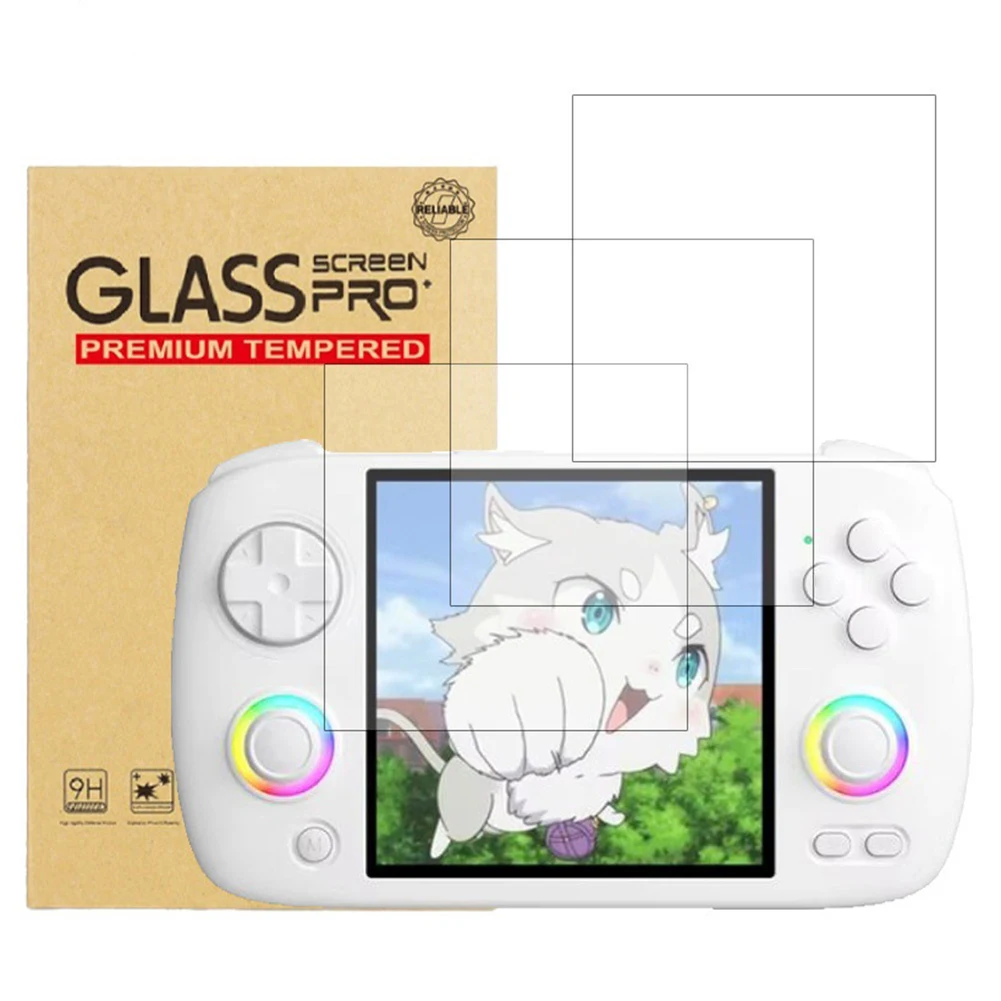 9H HD Tempered Glass Screen Protector Film Anti-Scratch Tempered Glass Film High Touch Sensitivity for Anbernic RG CubeXX
