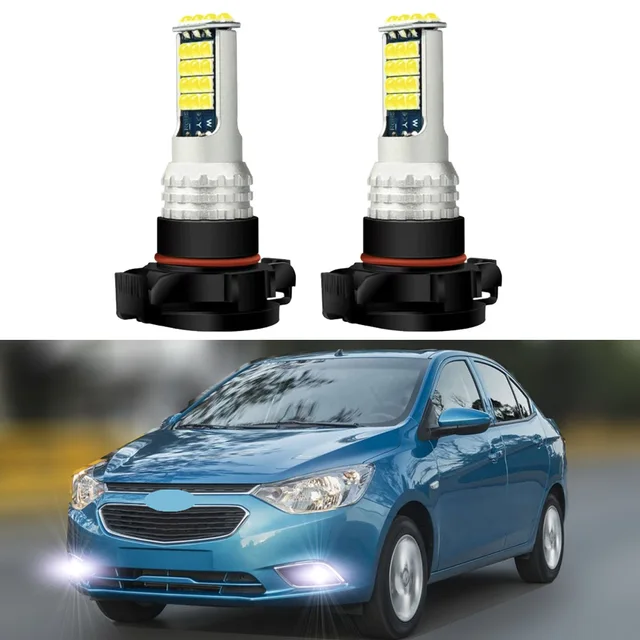 2 sztuki samochodowych świateł przeciwmgielnych LED do Chevrolet Aveo 2019 2020 2021 2022 Żarówka przedniego światła przeciwmgielnego LED Canbus