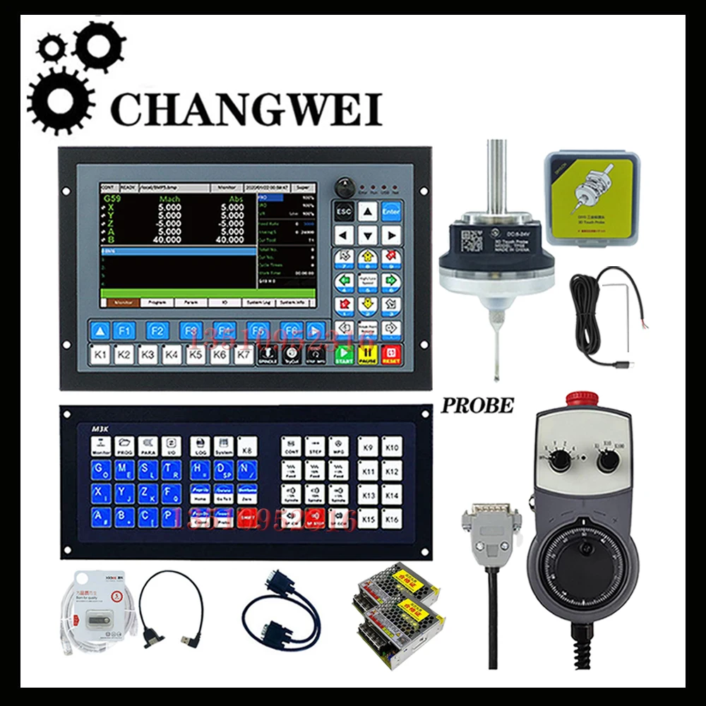 

Ddcs-expert Cnc Offline Control Upgrade 3/4/5 Axis Motion Control System + 3d Probe + Latest Extended Keyboard Hand Wheel E-mpg