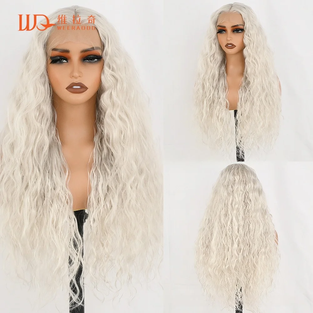 28-inch-water-wave-lace-front-wig-platinum-blonde-glueless-synthetic-hair-heat-resistant-13x4-lace-frontal-150-density-wig