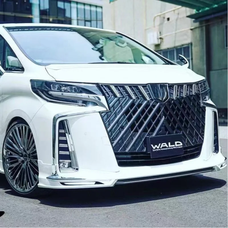 Suitable for 18-22 Alphard Exterior Parts Modification Upgrade WALD Full Body Kit Front Bumper Rear Bumper Front Face Modificati