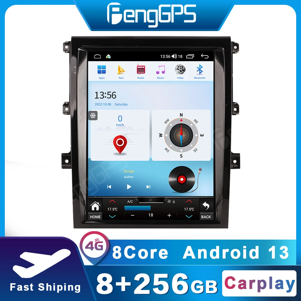 15 Inch 256G Android 13 Car Radio For Land Rover Discovery 5 Car Multimedia Player Anti-Glare Screen CarPlay Auto Navigation GPS