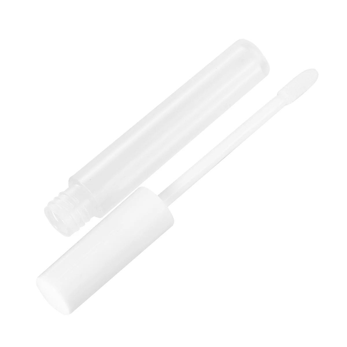 10Pcs Lip Glaze Subpackaging Bottle Premium Material Durable Safe Translucent Travel Tube White Lid Lip Tube
